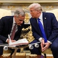 File photo of US President Donald Trump with his Canada's PM Mark Carney. (Reuters)